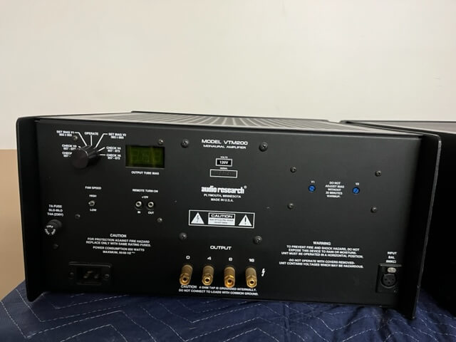 Audio Research Model VTM 200 vacuum tube power amplifier