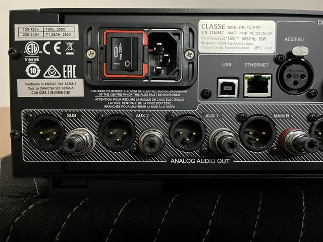 Classe Delta PRE preamplifier