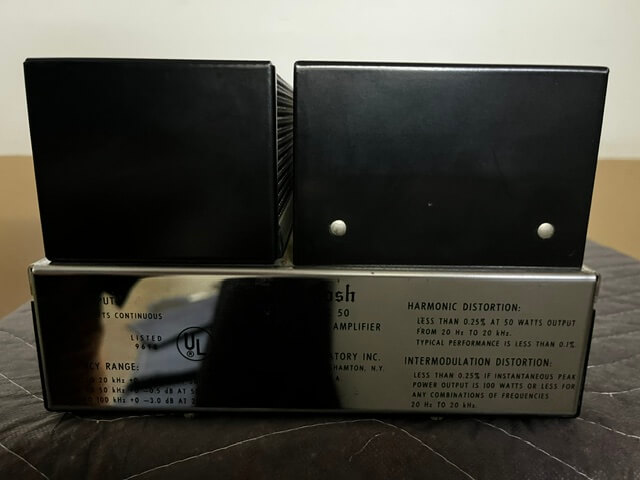McIntosh MC50 power amplifier