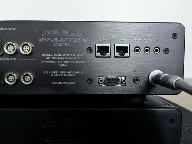 Krell Evolution 202 preamplifier and power supply